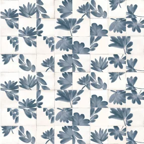   Marazzi Rice Bianco Decoro Blossom 15x15 rusztikus falicsempe