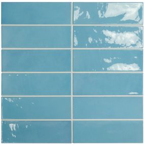 Equipe Village Azure Blue 6,5x20 rusztikus falicsempe