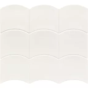 EQUIPE WAVE WHITE 12X12 hullám alakú fényes falicsempe