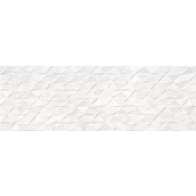   PERONDA DOWNTOWN WHITE TRIANGLE 33,3X100 3D beton hatású fürdőszobacsempe