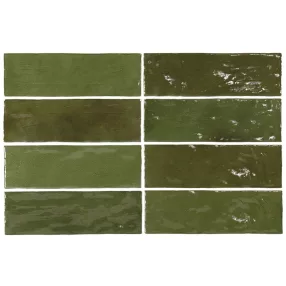   Equipe La Riviera Botanical Green 6,5x20 rusztikus falicsempe