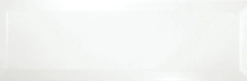 Ribesalbes Bisel Blanco Brillo 10x30 fényes fózolt fehér metrocsempe