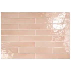 Equipe Manacor Blush Pink 6,5x40 - rusztikus falicsempe