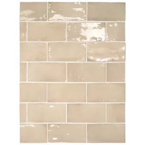 Equipe Manacor Beige Argile 7,5x15 - rusztikus falicsempe