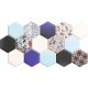 Realonda Hex Nouveau Blue 26,5 x 51 hexagon járólap, falicsempe