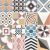 Patchwork colours 20x20 cementlap hatású járólap