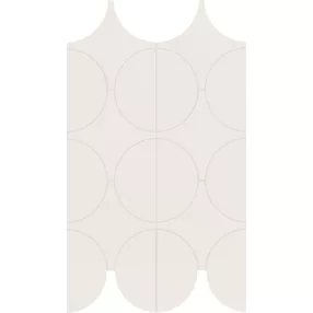 MARAZZI Cementum Ash Mosaico Cerchi 23,8x41,4 csempemozaik