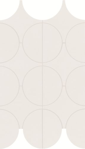 MARAZZI Cementum Ash Mosaico Cerchi 23,8x41,4 csempemozaik