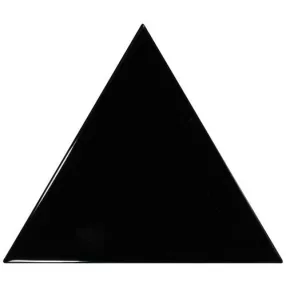   Equipe Triangolo Black 10,8x12,4 háromszög alakú falicsempe