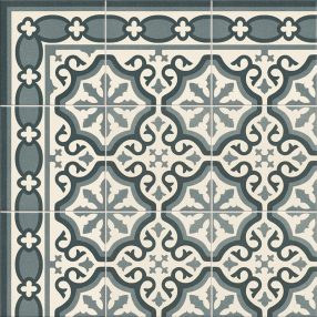 Mainzu Cenefa Florentine Blue 20x20