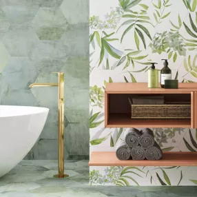 Realonda Oasis Hexagon Trópusi mintás fürdőszoba